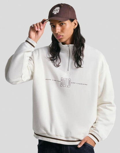 Bershka Original Men Quarter-Zipper