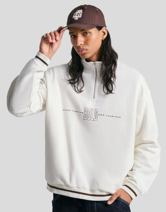 Bershka Original Men Quarter-Zipper