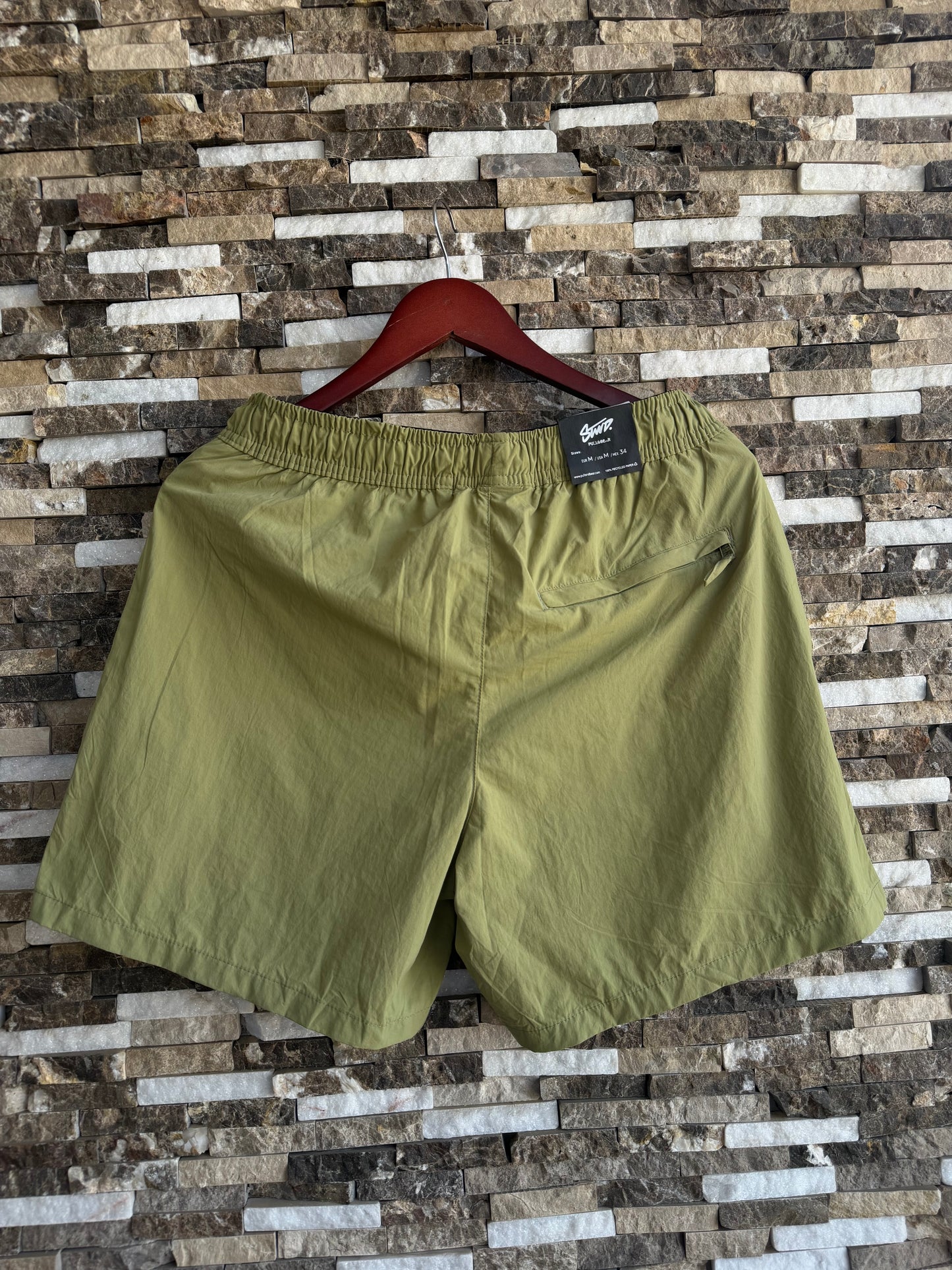 Stwd ( PULL&BEAR) Original Men Swimsuit In Olive 115