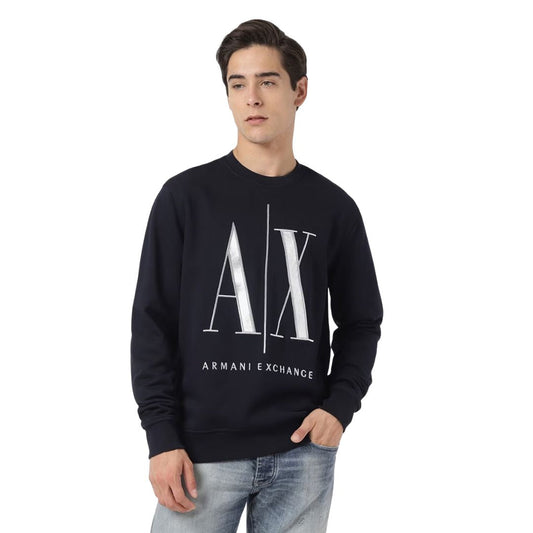 Armani Exchange Original Sweatshirt Unisex - Big Logo - Navy