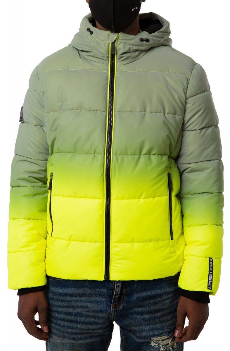 Superdry Original Men ombre sports puffer jacket reflective jacket