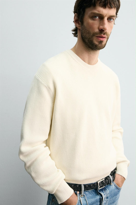 Zara Original Men Pullover - Off White