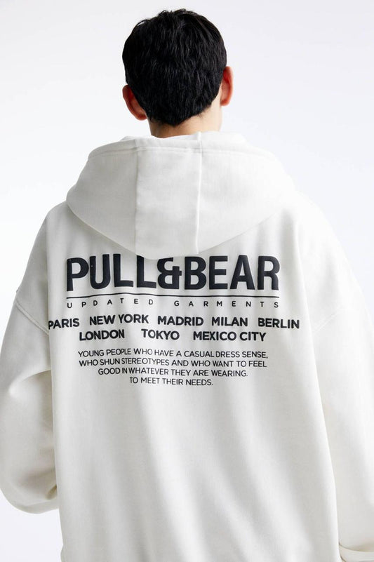 PULL&BEAR Stwd Original Men Hoodie تلبيسة أوسع مقاس oversized