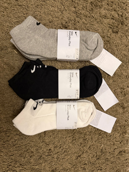 Unisex Nike Original Everyday Cushioned No-Show Socks 3-Pair