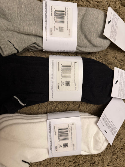 Unisex Nike Original Everyday Cushioned No-Show Socks 3-Pair