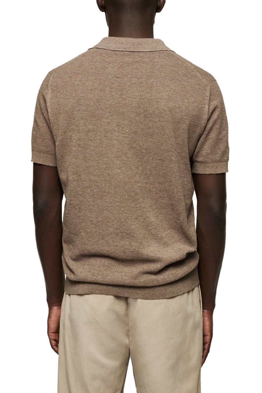 Mango Original Men RIBBED KNIT Polo-SHIRT 47085906