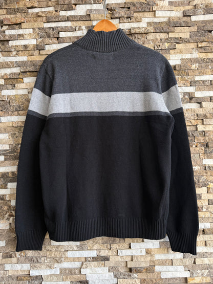 U.S. Polo Assn. Original Men Striped Half-Zip Knit Sweater