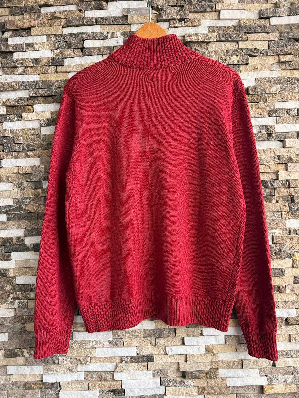 U.S. Polo Assn. Original Men Striped Half-Zip Knit Sweater
