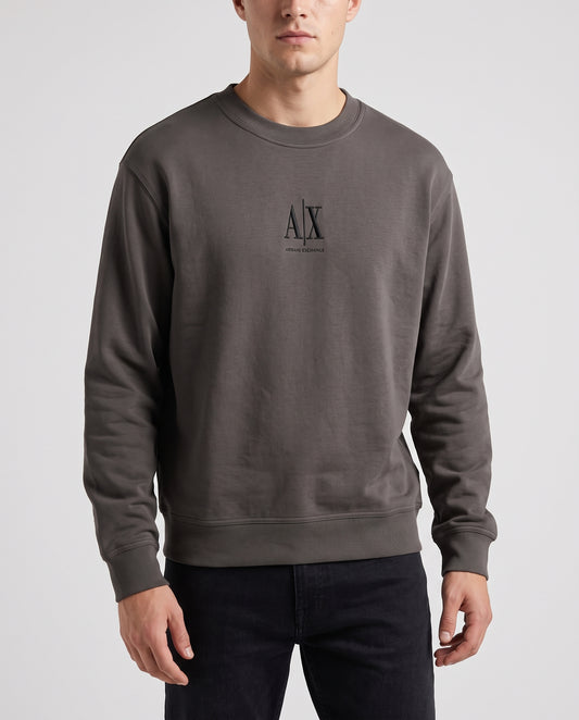 Armani Exchange Original Sweatshirt Unisex - Small Logo - Dark Grey