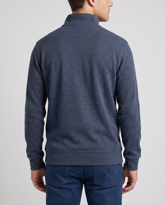 Us polo Assn Original Men quarter zipper - Charcoal Blue