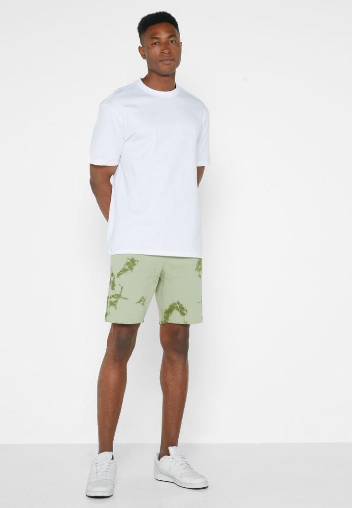 Only & Sons Original Green Tie-Dye Men Shorts